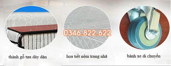 Giường gấp khách sạn nệm lò xo Giường gấp khách sạn nệm lò xo