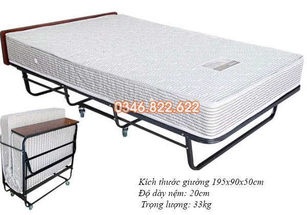 Giường gấp khách sạn nệm lò xo Giường gấp khách sạn nệm lò xo