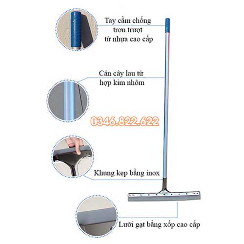 Cây gạt nước sàn nhad inox Cây gạt nước sàn nhad inox