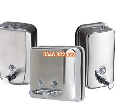 Bình đựng nước rửa tay inox gắn tường Bình đựng nước rửa tay inox gắn tường