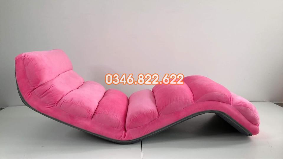 Ghế lười con sâu tatami - màu hồng đậm Ghế lười con sâu tatami - màu hồng đậm