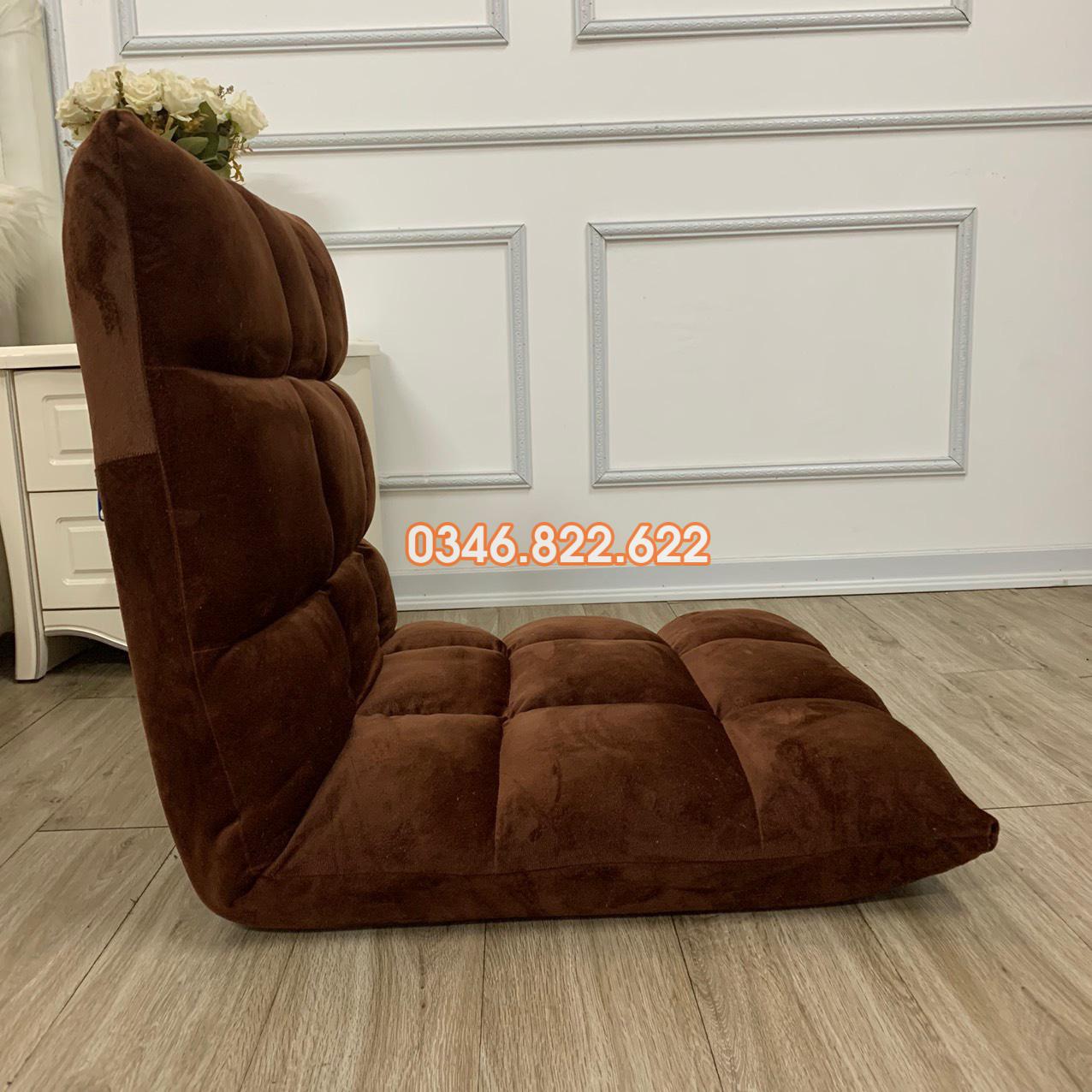 Ghế bệt tựa lưng tatami - màu nâu Ghế bệt tựa lưng tatami - màu nâu