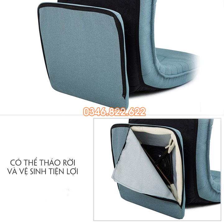 Ghế thư giãn mặt trăng xoay 360 - màu xanh min Ghế thư giãn mặt trăng xoay 360 - màu xanh min