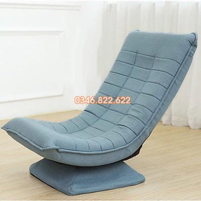 Ghế thư giãn mặt trăng xoay 360 - màu xanh min Ghế thư giãn mặt trăng xoay 360 - màu xanh min