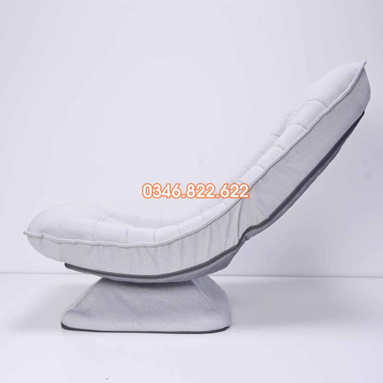 Ghế thư giãn mặt trăng xoay 360 - màu be Ghế thư giãn mặt trăng xoay 360 - màu be