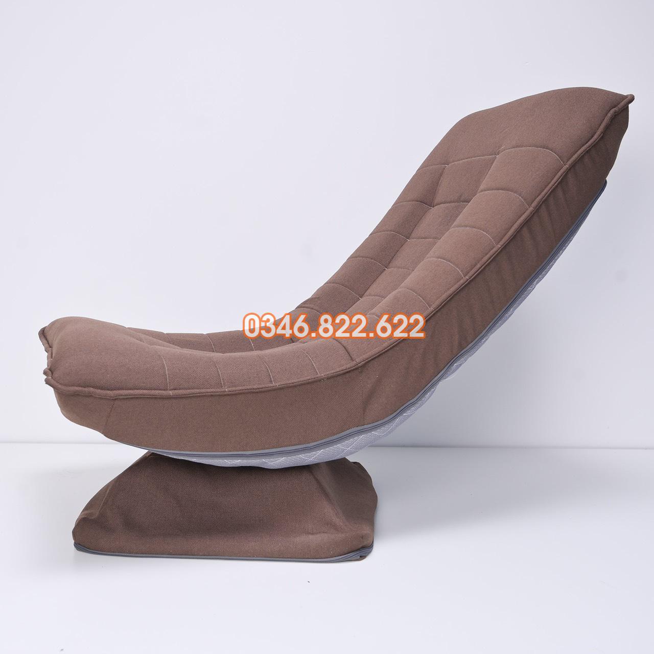 Ghế thư giãn mặt trăng xoay 360 - màu nâu Ghế thư giãn mặt trăng xoay 360 - màu nâu