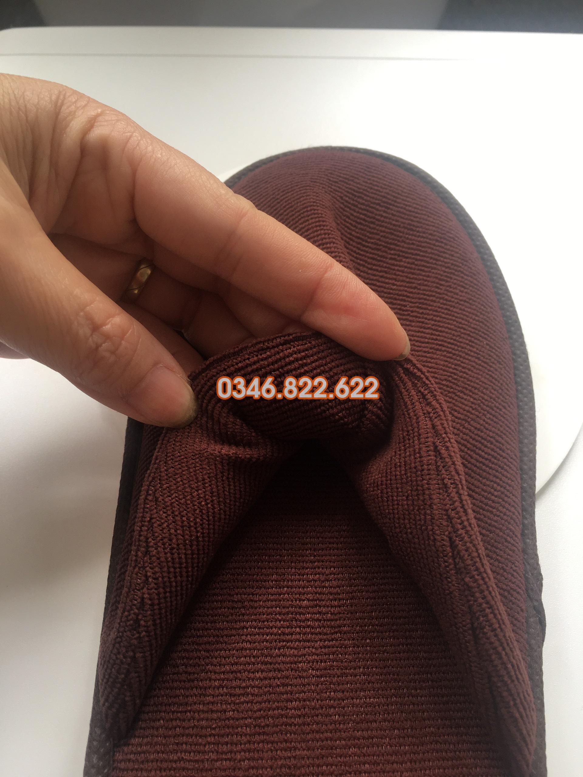 Dép khách sạn vải Tricot HỞ/KÍN mũi đế Eva 5 ly dùng nhiều lần Dép khách sạn vải Tricot HỞ/KÍN mũi đế Eva 5 ly dùng nhiều lần