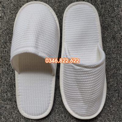 Dép khách sạn vải tổ ong HỞ/KÍN mũi đế EVA 5 Ly Dép khách sạn vải tổ ong HỞ/KÍN mũi đế EVA 5 Ly