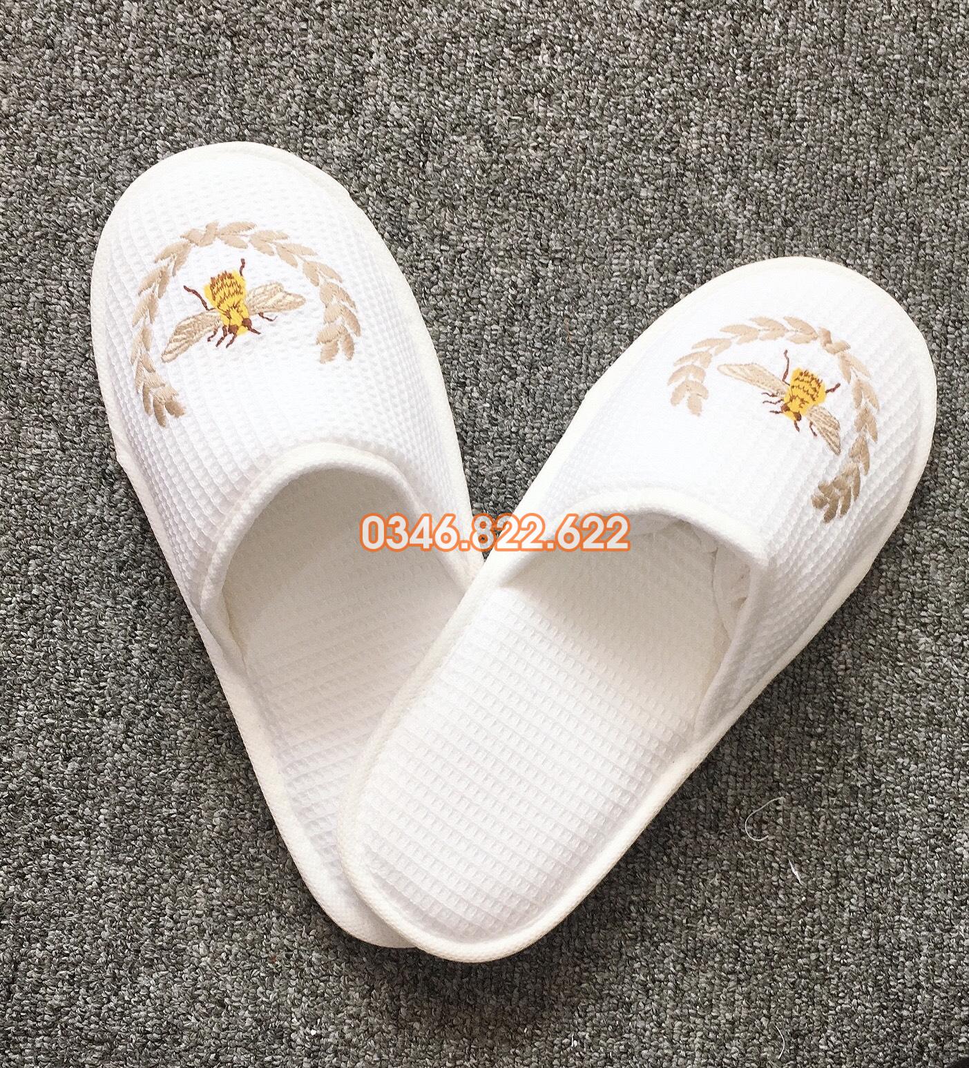 Dép khách sạn vải tổ ong HỞ/KÍN mũi đế EVA 5 Ly Dép khách sạn vải tổ ong HỞ/KÍN mũi đế EVA 5 Ly